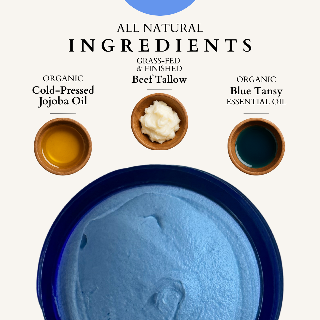 Organic Whipped Tallow Moisturizer with Blue Tansy